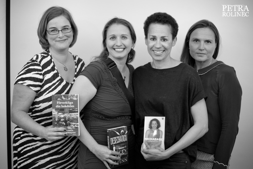 Kristina Svensson, Joanna Penn, Jackie Kothbauer och Alexandra Torstendahl, foto Petra Rolinec